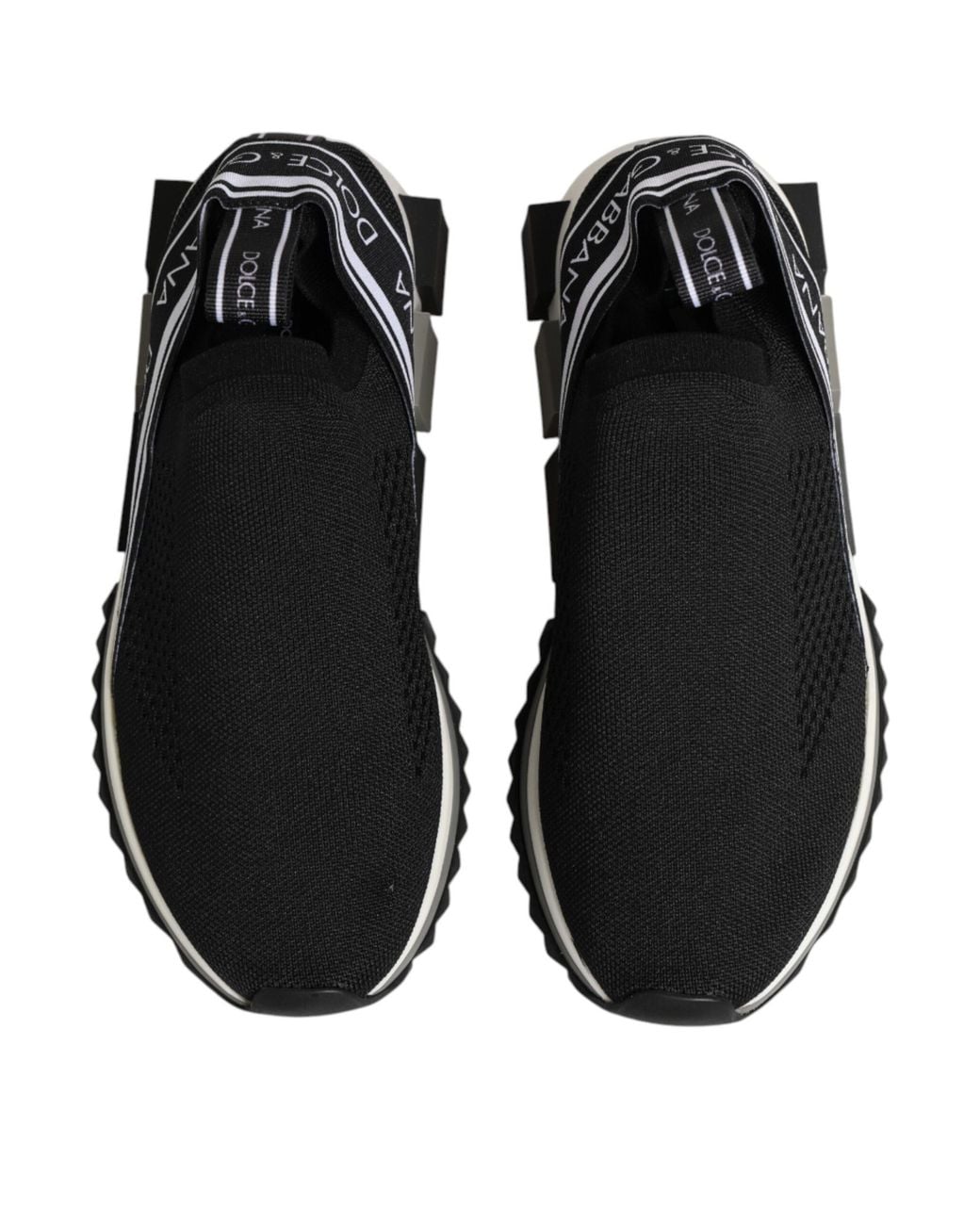 Dolce & Gabbana Black Slip On Sorrento Low Top Sneakers Shoes 05+Pa+Pl+Vi
