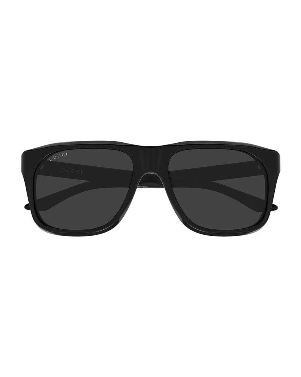 Gucci Black Sunglasses Square Full Rim, Frame And Lens Gg2077S001 for men