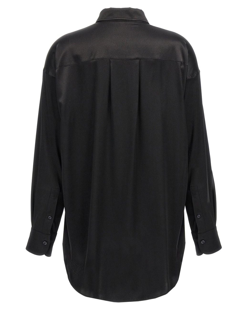 Tom Ford Black Silk Satin Blouse