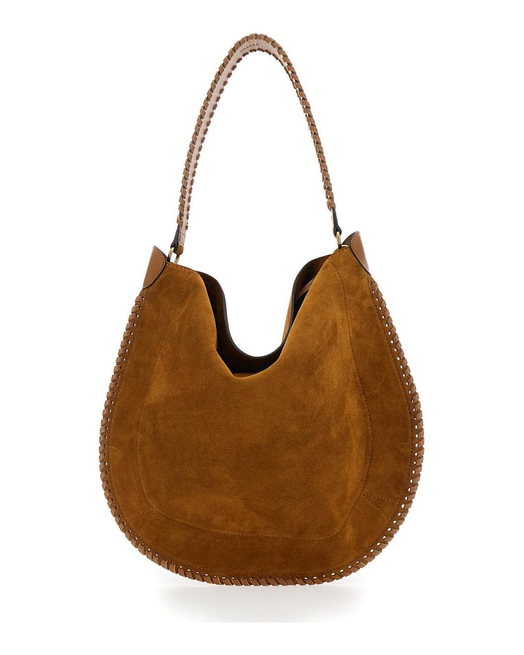 Isabel Marant Brown Crossbody Bag Oskan Hobo Suede Shoulder