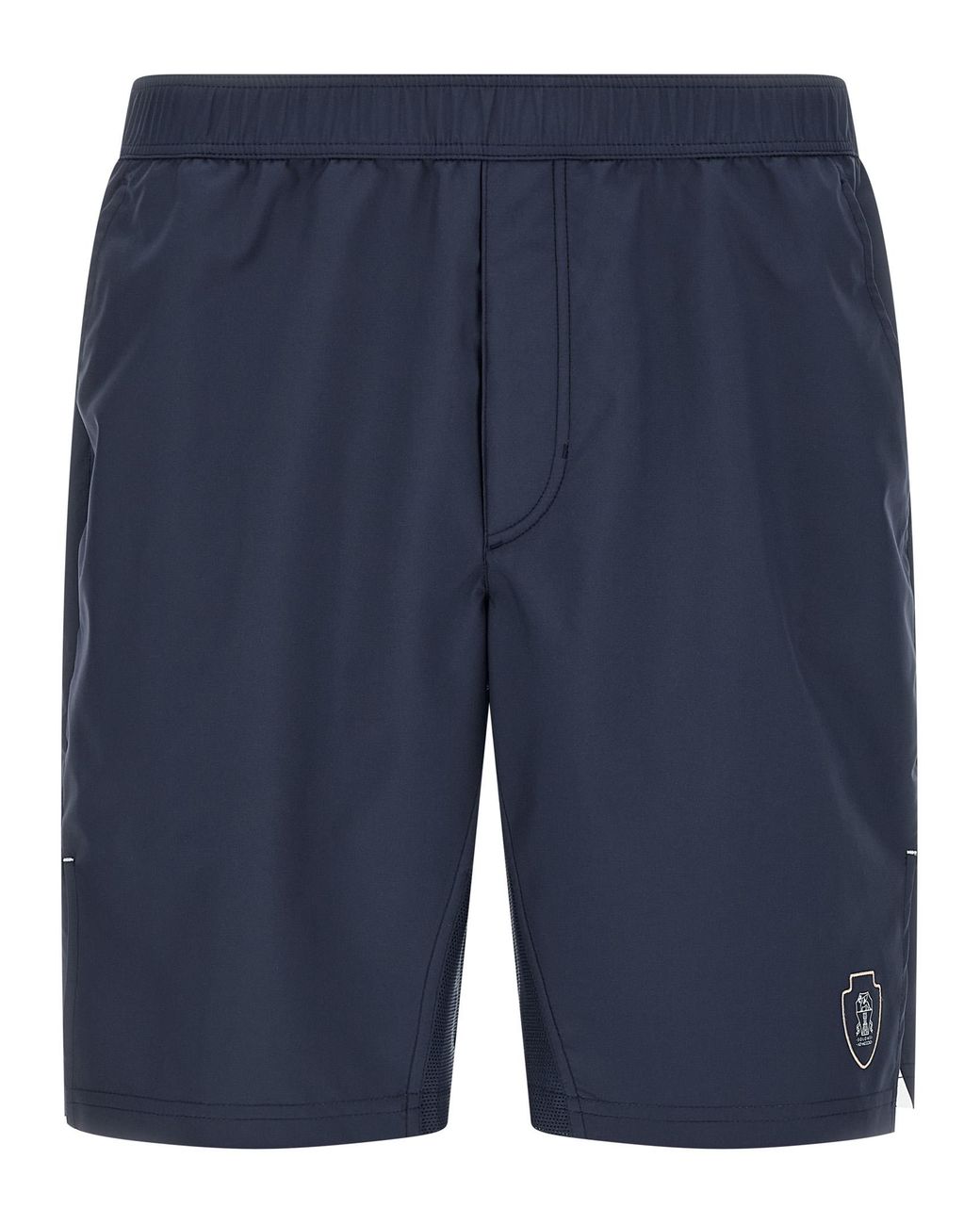 Brunello Cucinelli Blue Polyester Bermuda Shorts for men