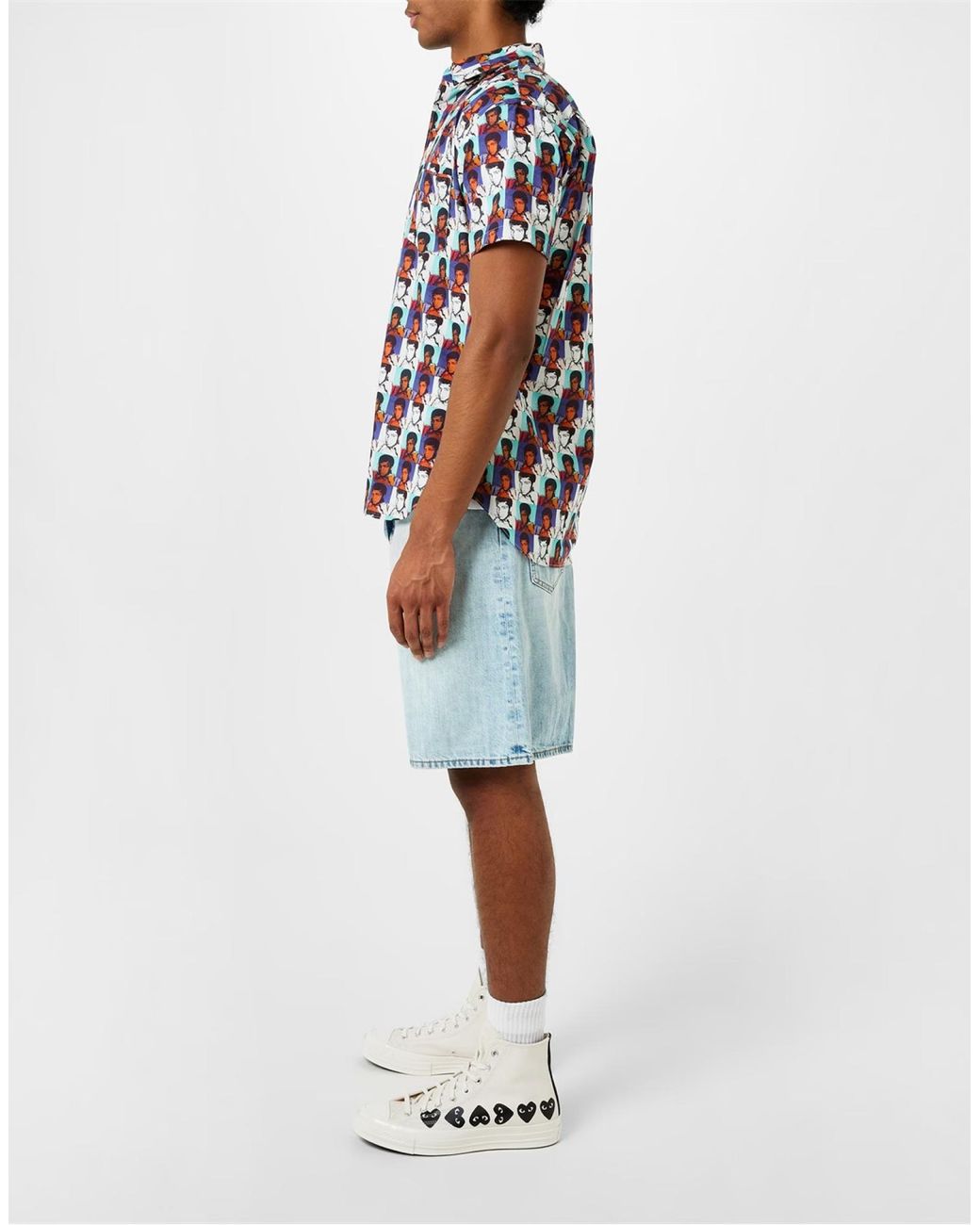 Comme des Garçons White Comme Des Garã§Ons Play X Converse Chuck 70 Hi Sneakers Shoes for men