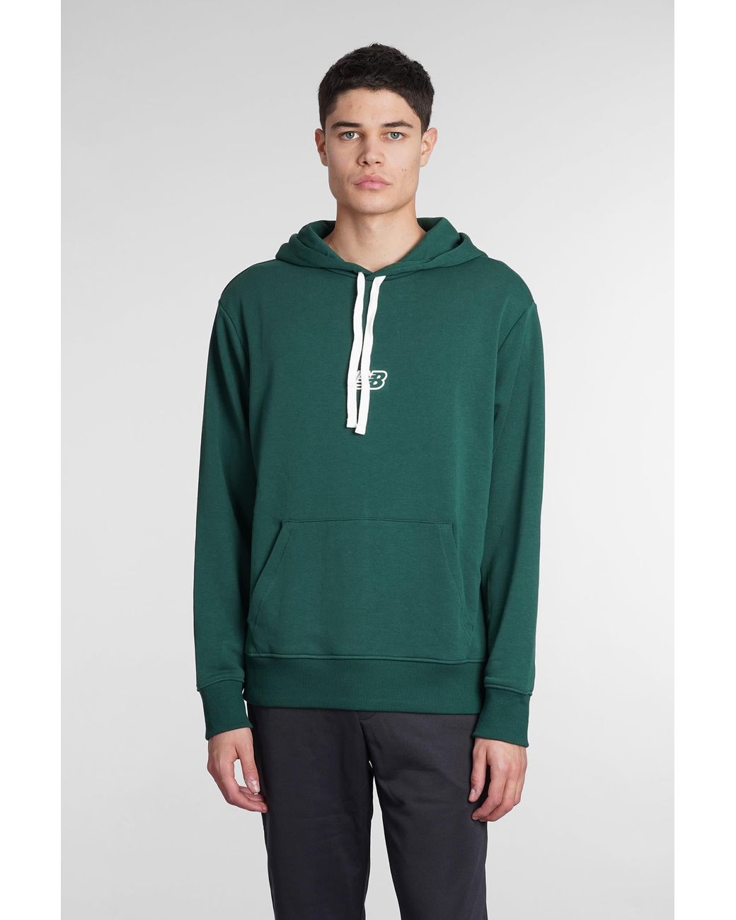 New Balance Sweatshirt In Green Cotton for Men | Lyst