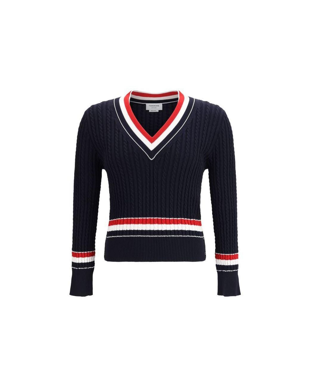 Thom Browne Blue Cotton Sweatshirt for men
