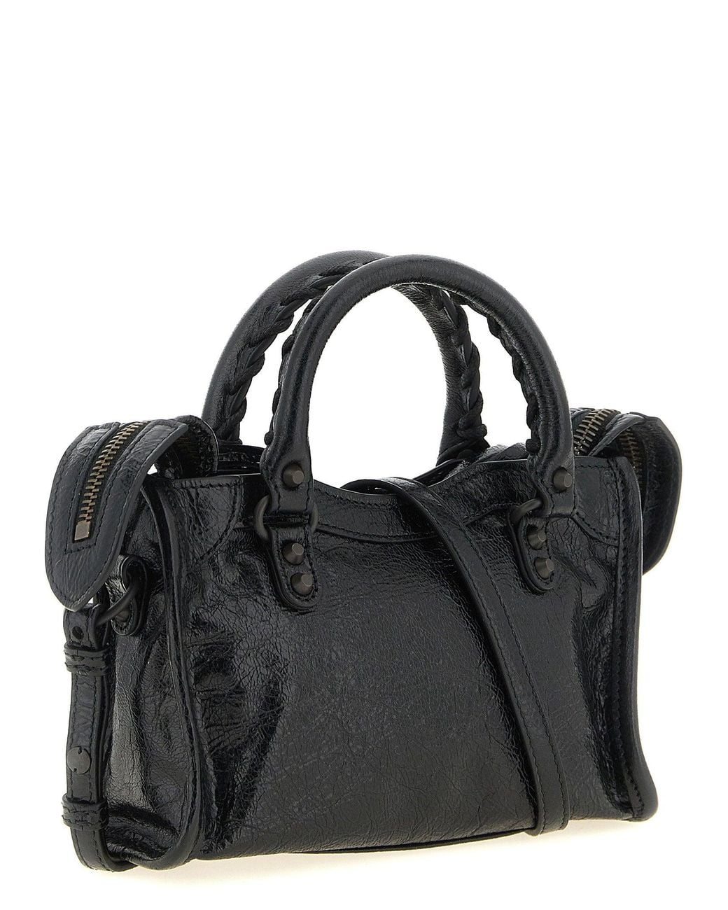 Balenciaga Black City Top Handle Bag