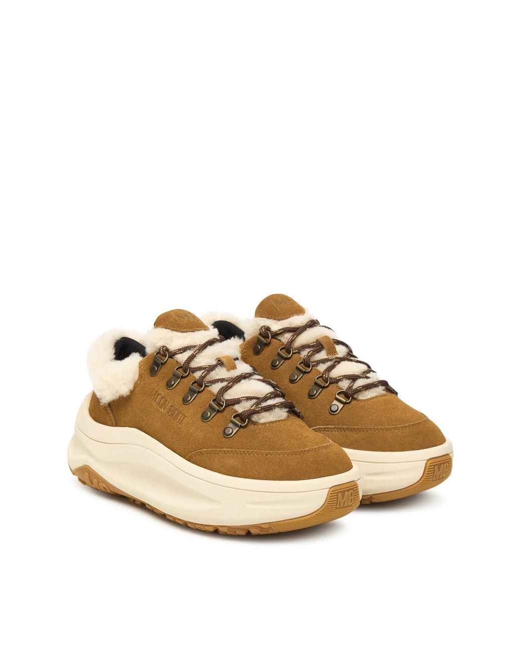 Moon Boot Metallic Moon247 City Shearling Sneakers Shoes
