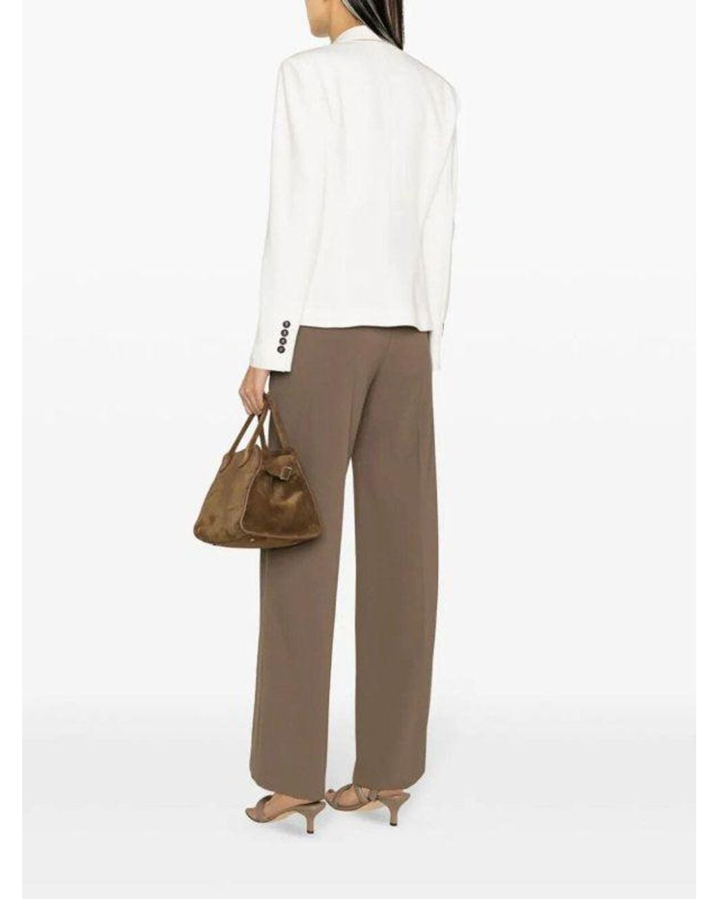 Brunello Cucinelli White Tailored Cotton Jacket