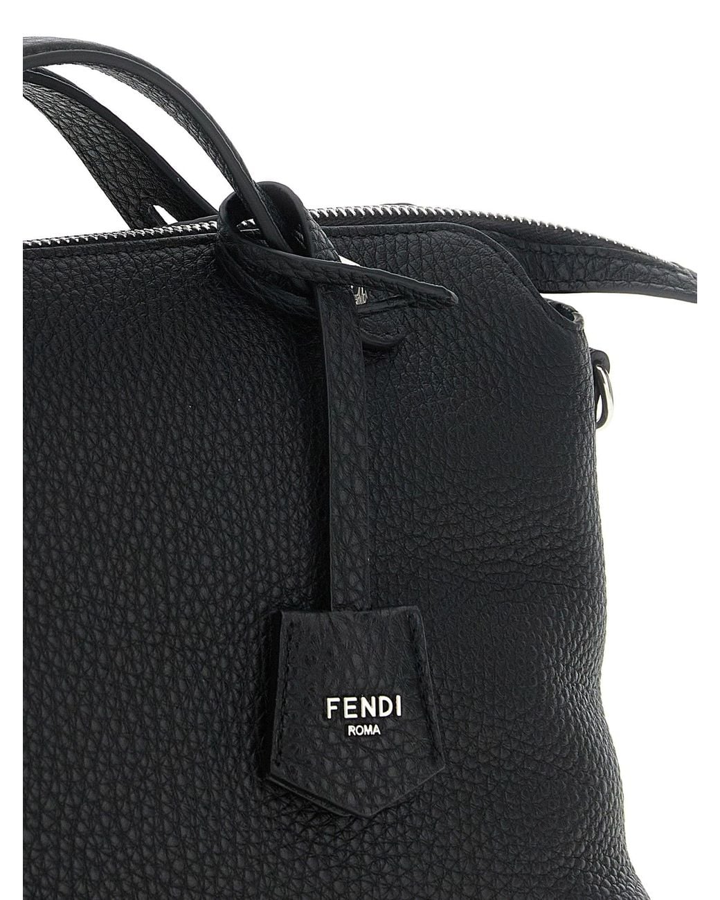Fendi Black Fendi Calfskin Leather Shoulder Bag