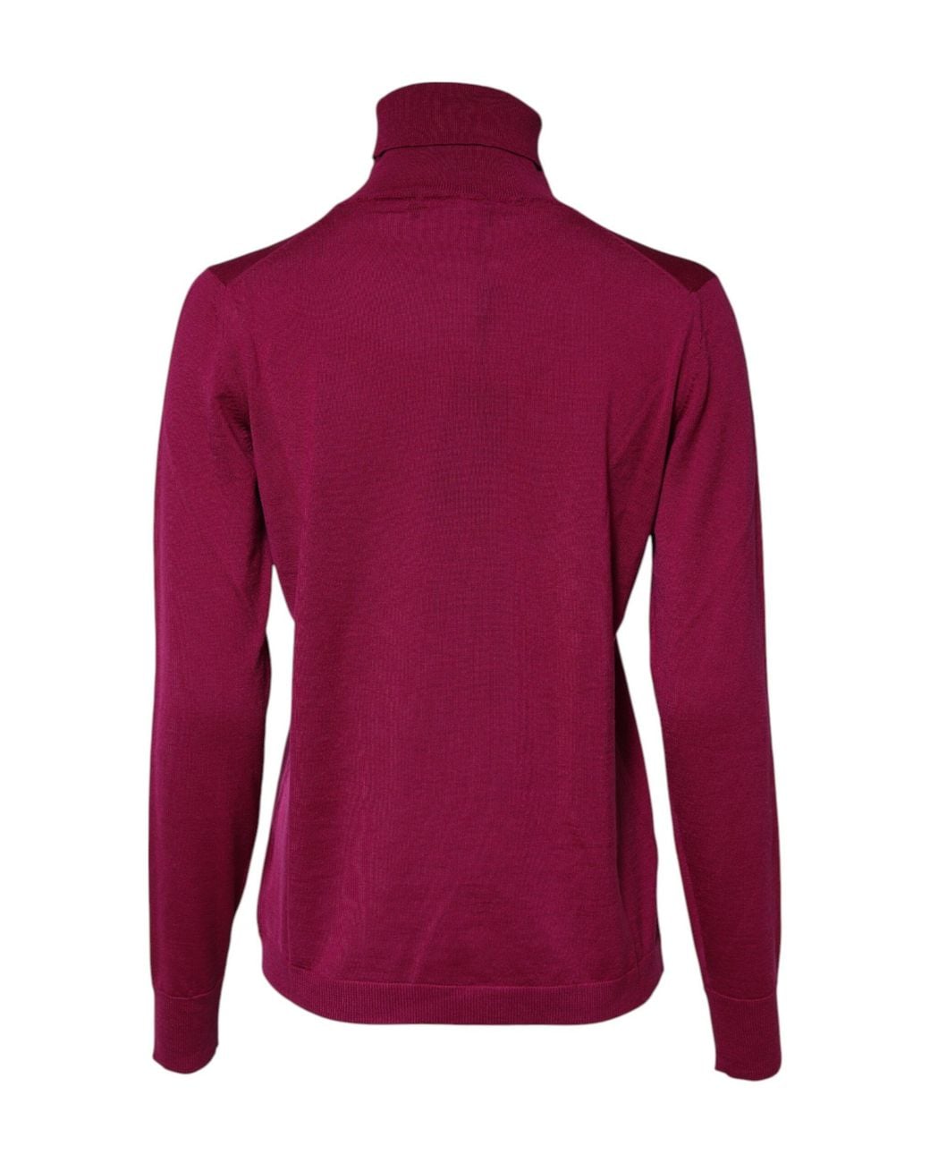 Dolce & Gabbana Purple Fuchsia Wool Long Sleeves Turtleneck Sweater