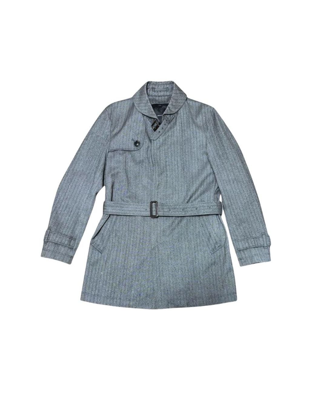 Herno Blue Coat Im0143U-13100-9092 Azz.-Blu,Cream Clothing for men