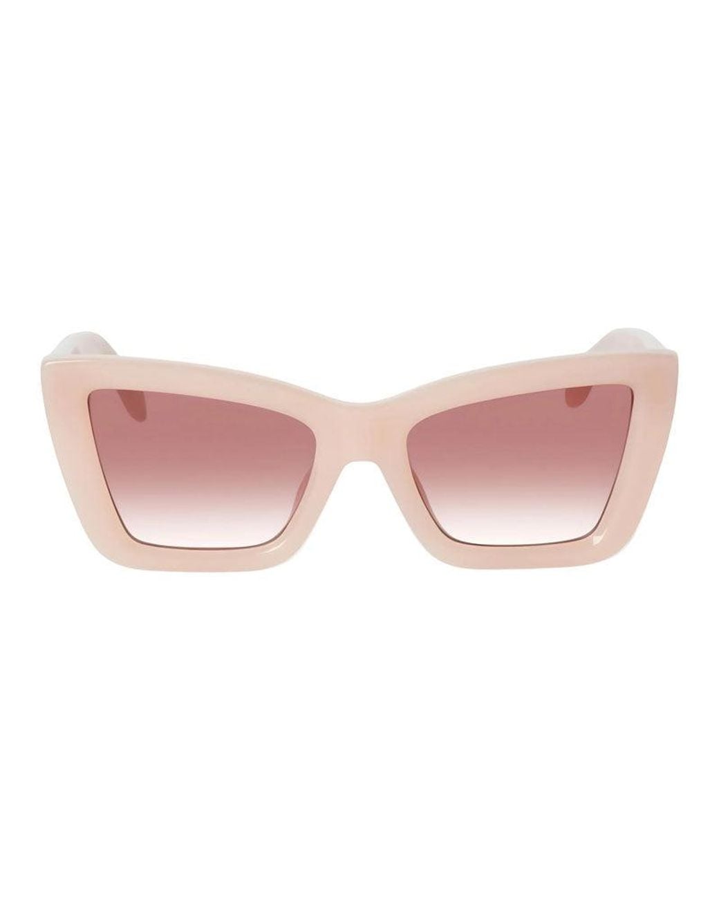 Palm Angels Pink Sunglasses Cat Eye Full Rim, Frame And Peach Lens Peri091Roseville1021