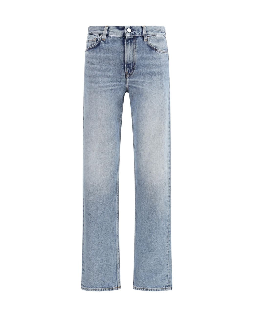 Totême Blue Denim Jeans Cotton