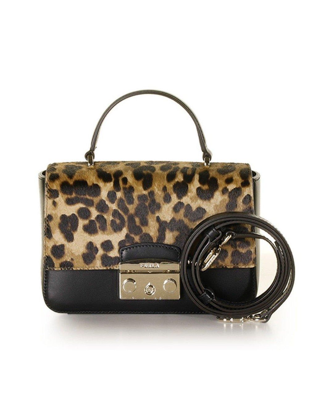 超美品 FURLA ギルダー GILDA Leopard Tote Mini 超美品 FURLA ギルダー GILDA Leopard Tote Mini