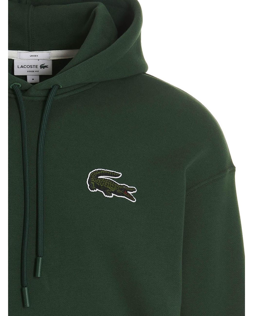 Lacoste Logo Hoodie in Green for Men | Lyst
