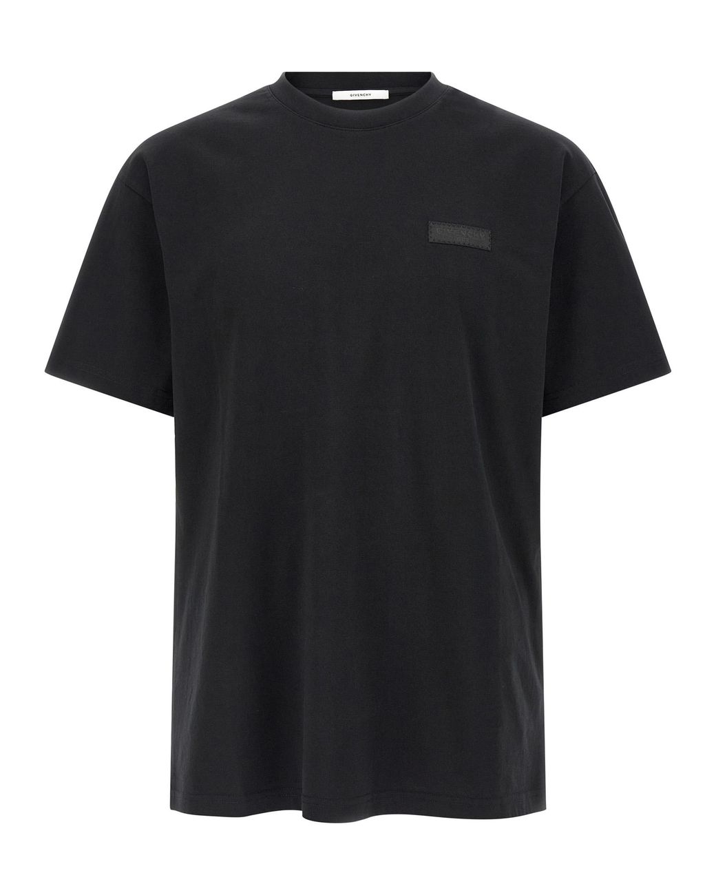 Givenchy Black Paris' Grosgrain T-Shirt for men