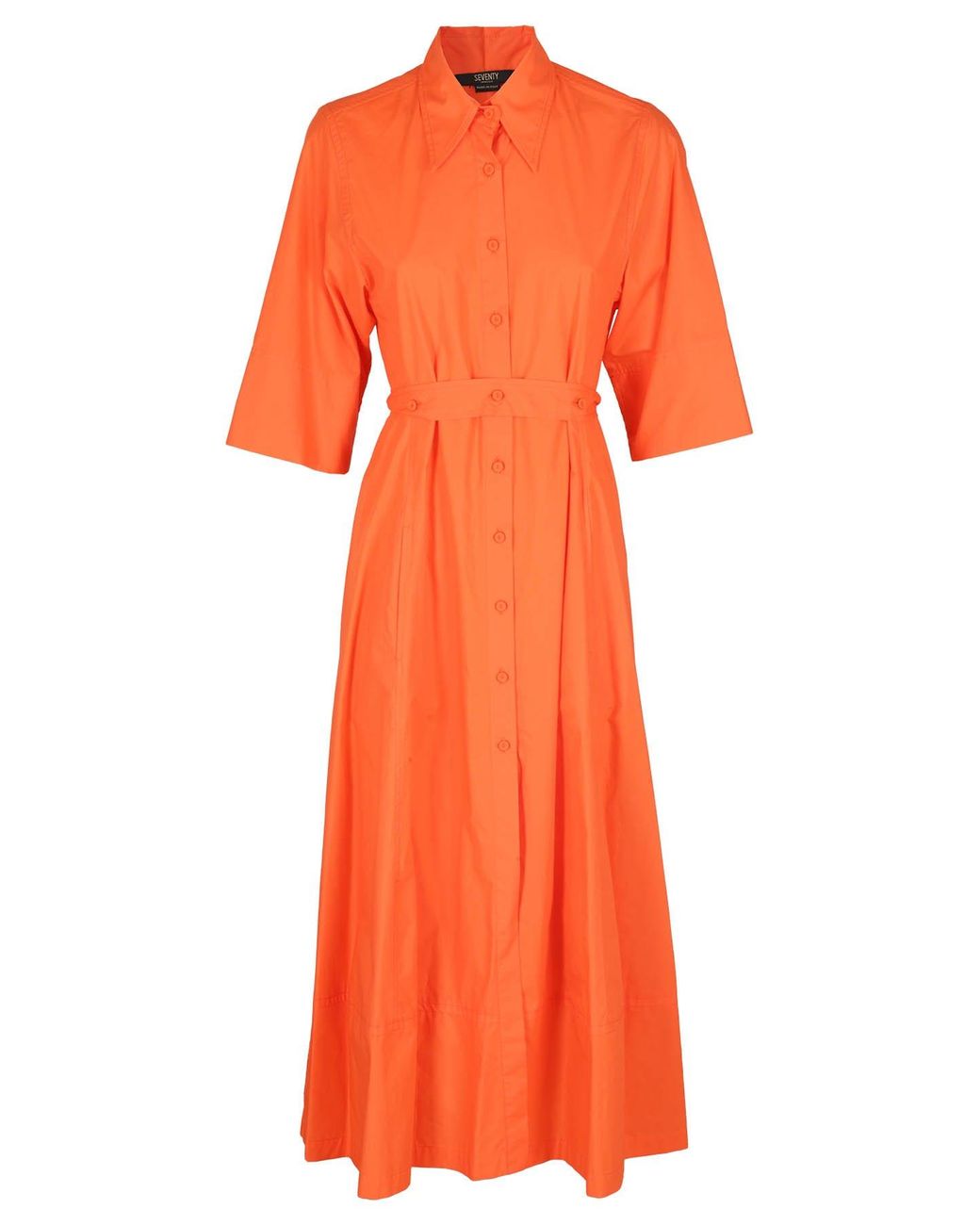 Seventy Abito Popeline in Orange Lyst