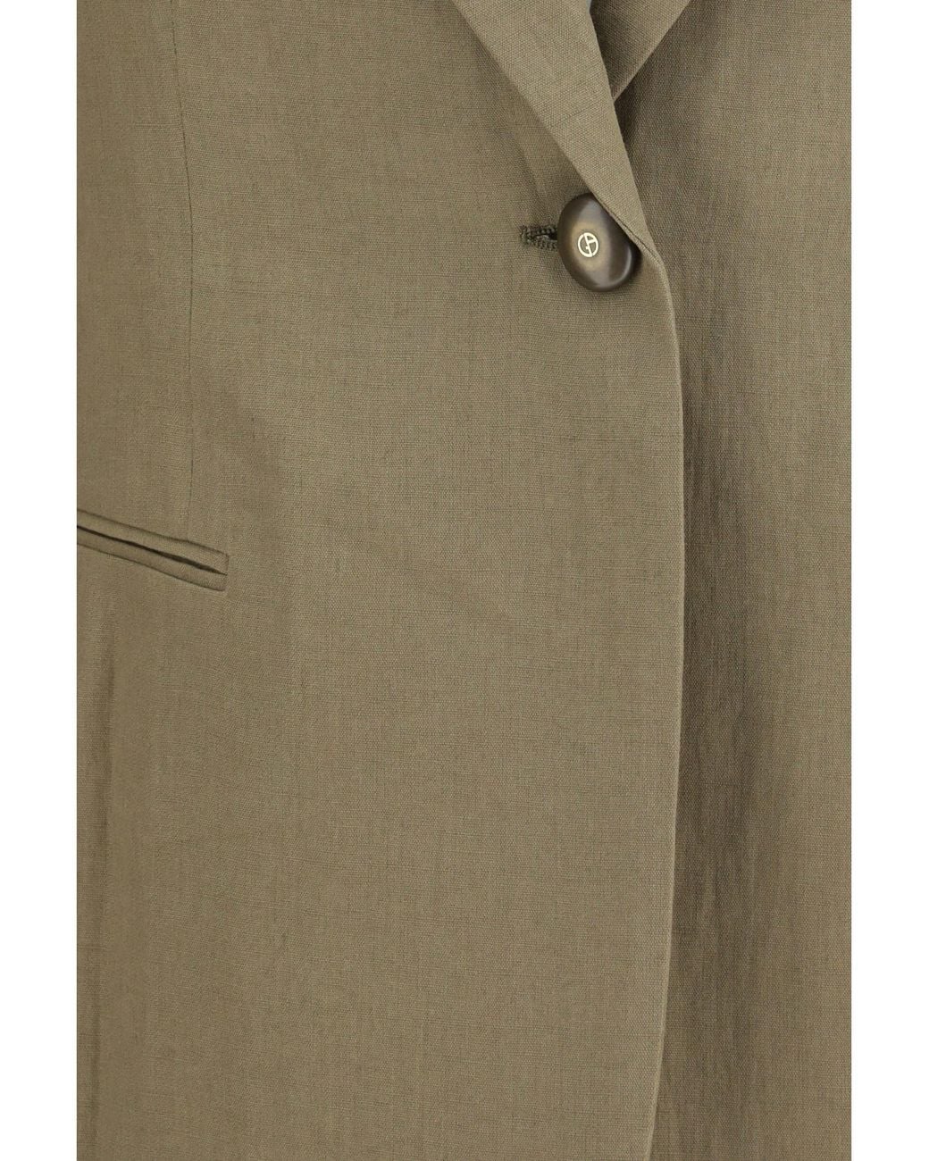 Giorgio Armani Green Single-Breasted Jacket