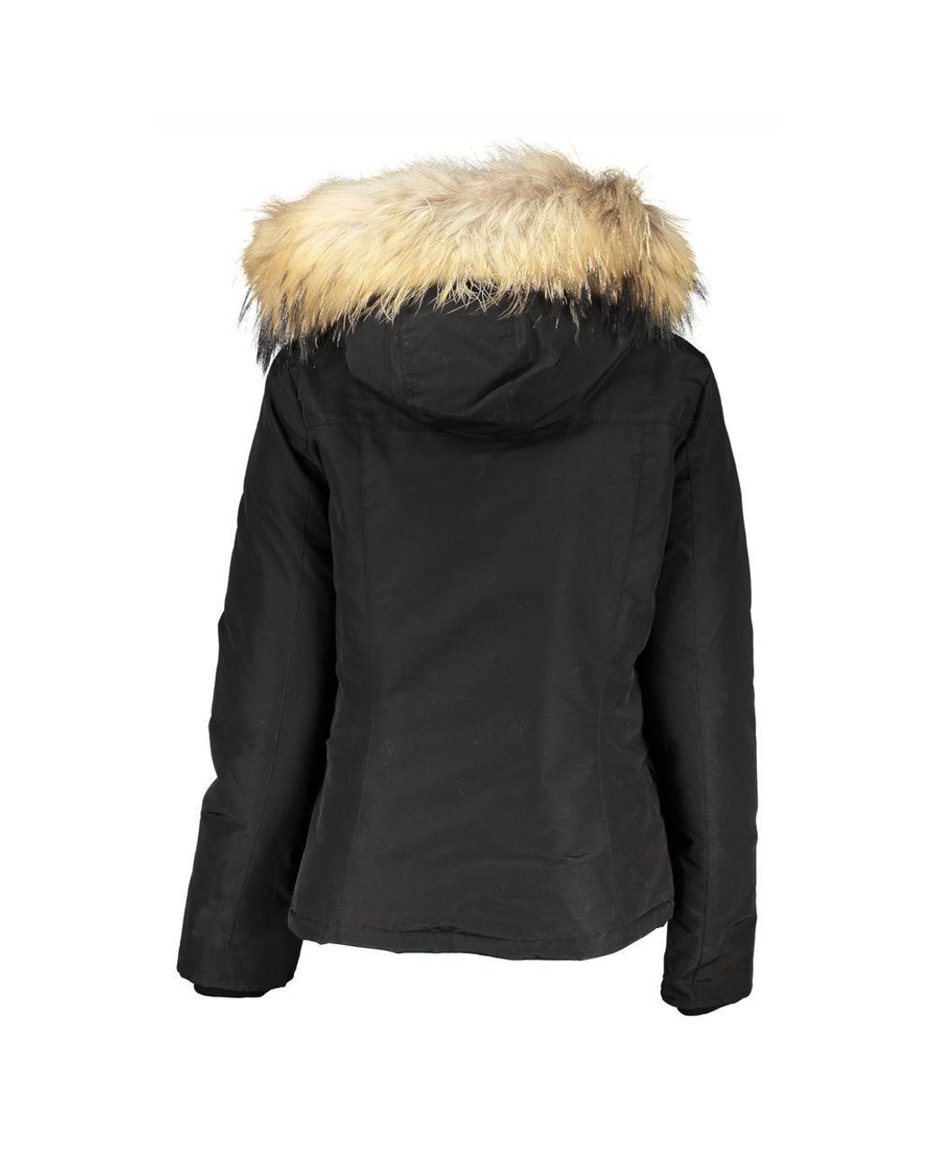 Woolrich Black Cotton Jackets & Coat