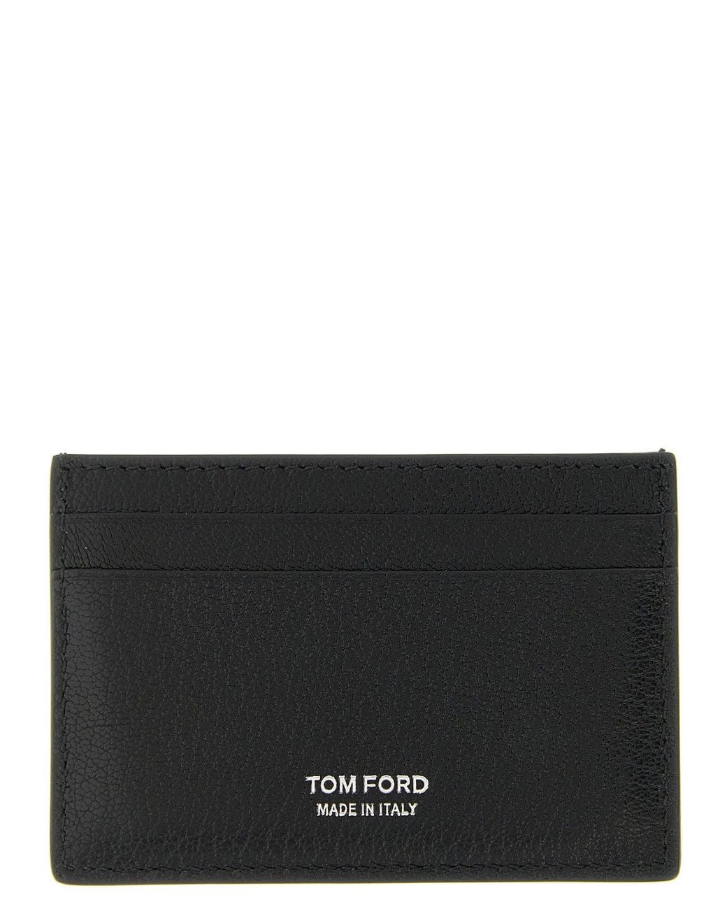 Tom Ford Black T Line Card Case