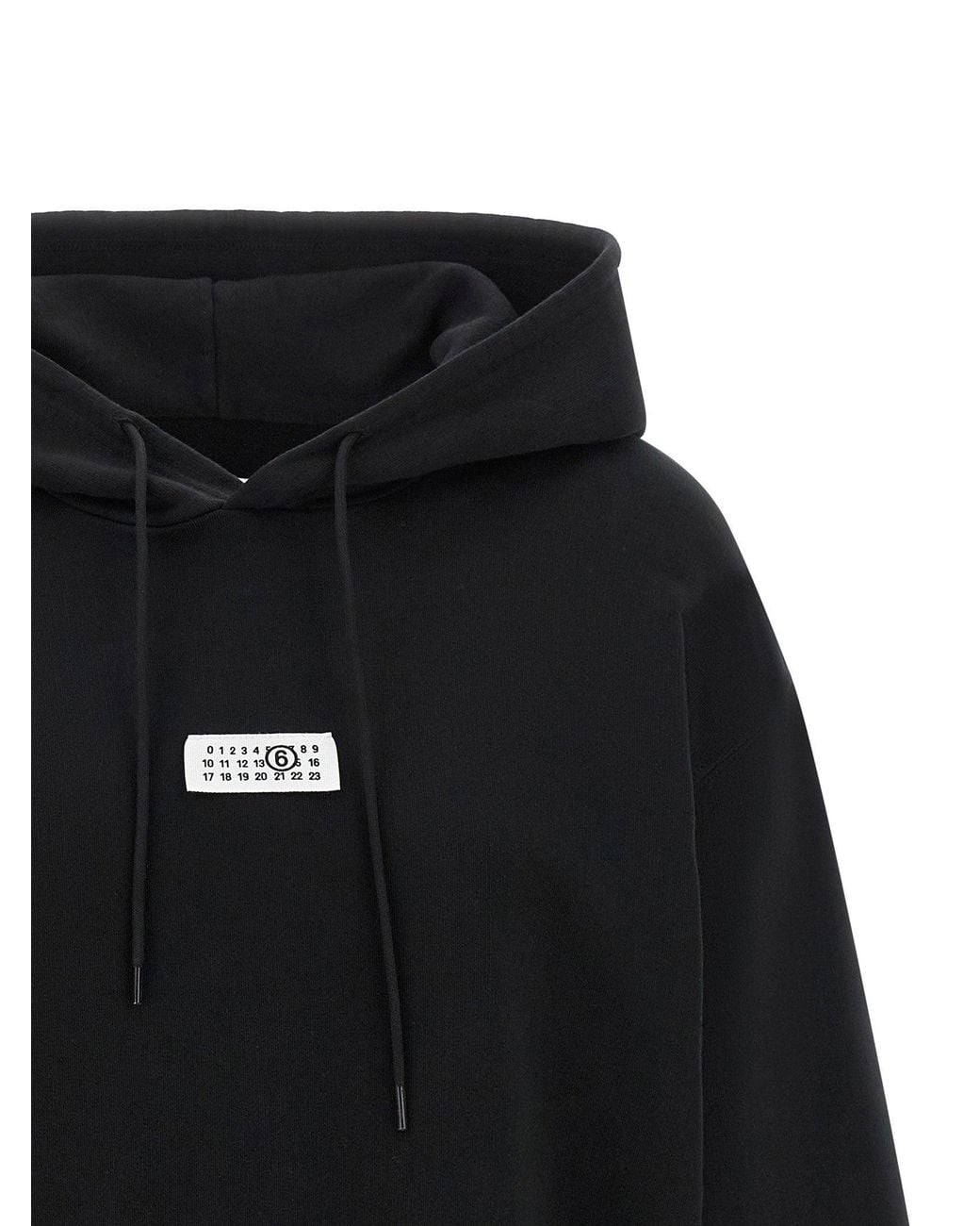 MM6 by Maison Margiela Blue Numeric Signature Patch Hoodie