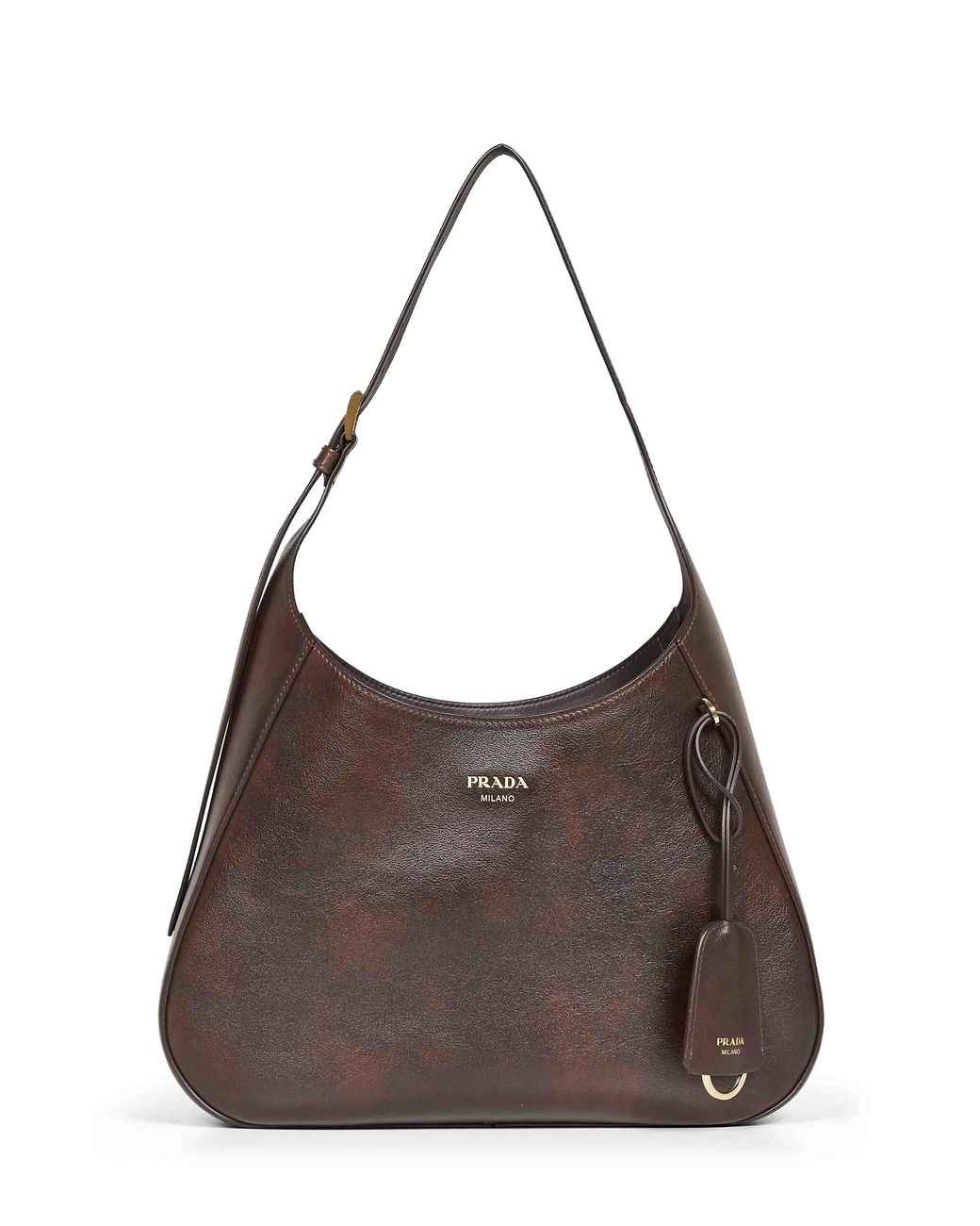 Prada Brown Cocoa Prada Boogie Medium Shoulder Bag