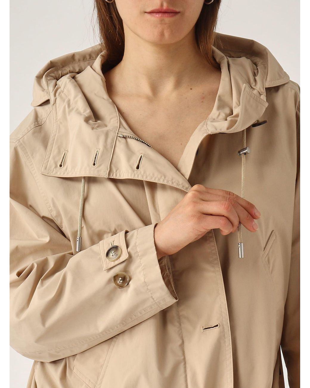 Woolrich Summer Short Parka Shorts in Natural | Lyst