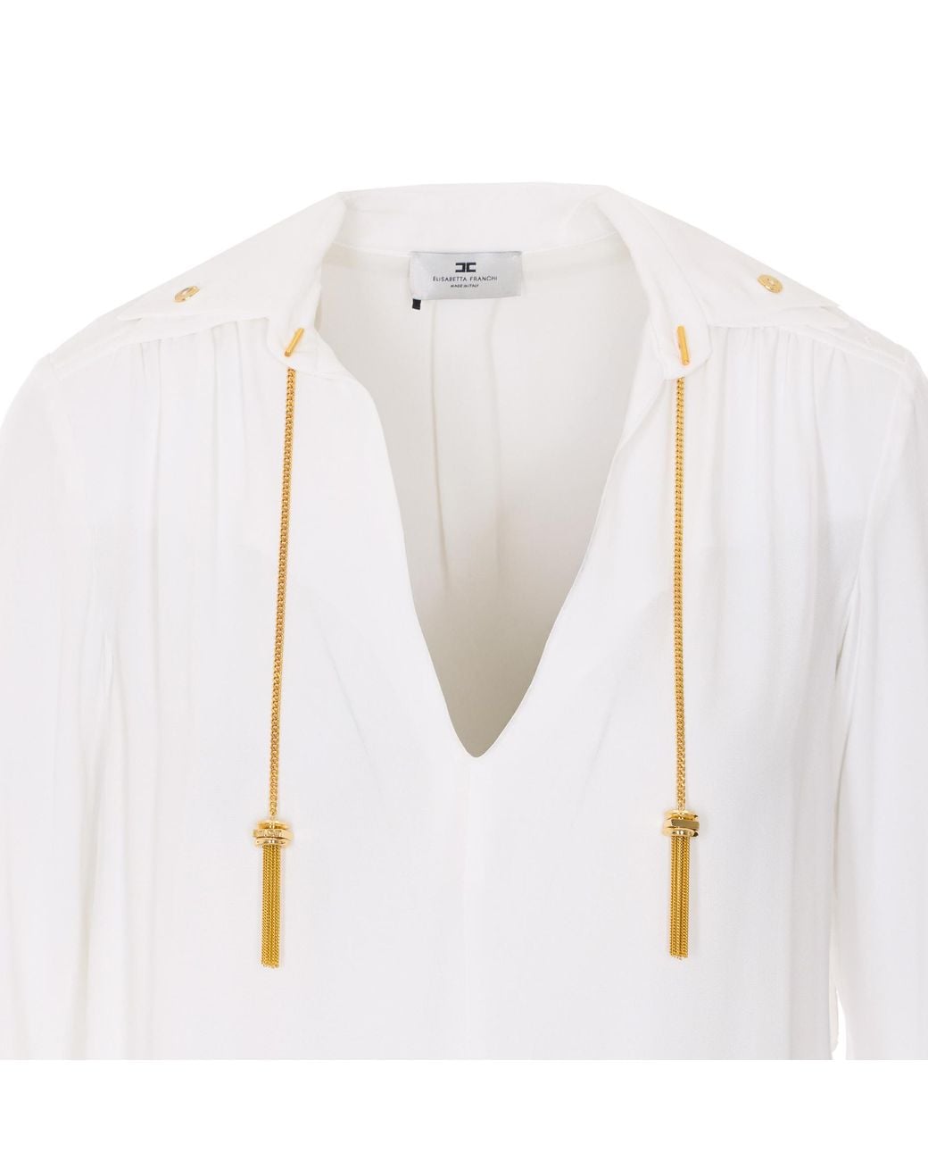 Elisabetta Franchi White Shirts Viscose