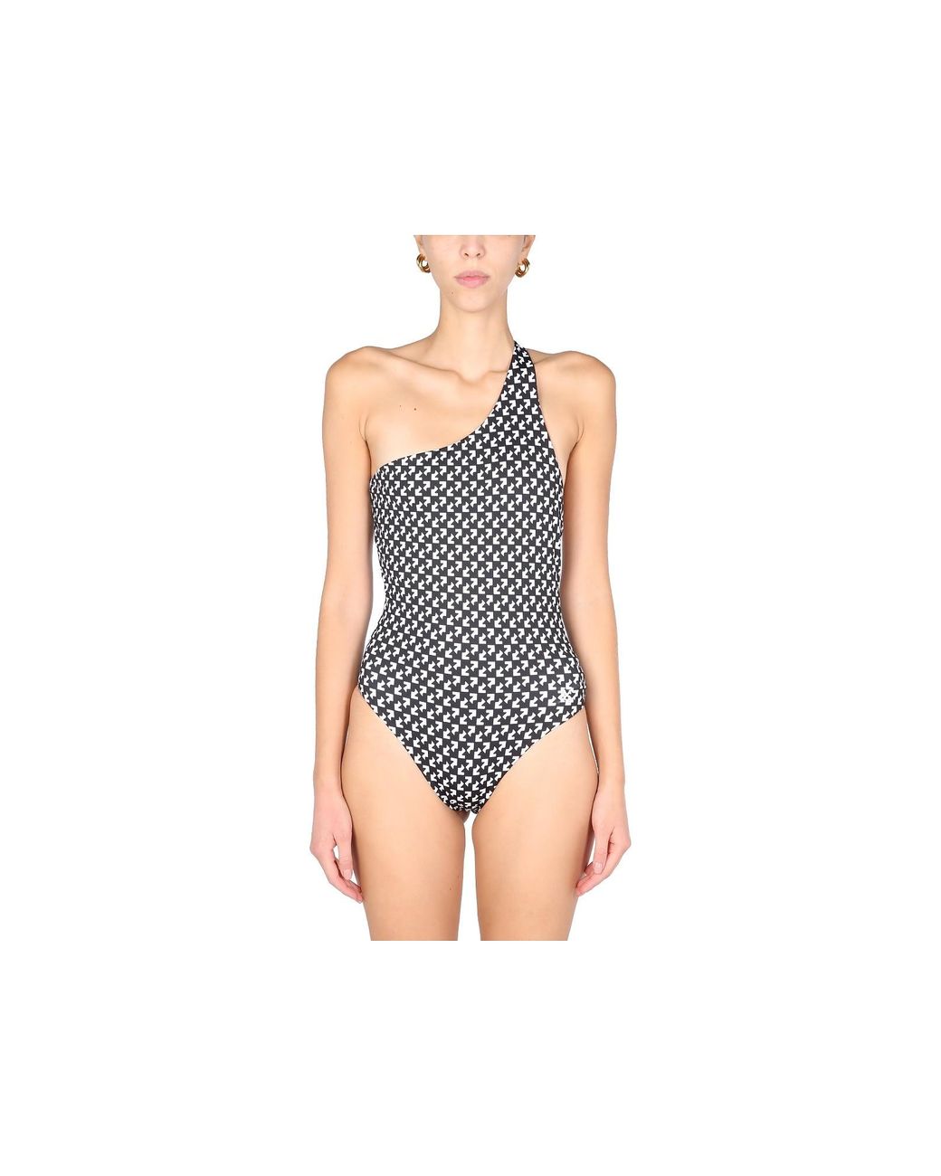 Off White C O Virgil Abloh Off Pdp Arrow One Piece Swimsuit In White Lyst