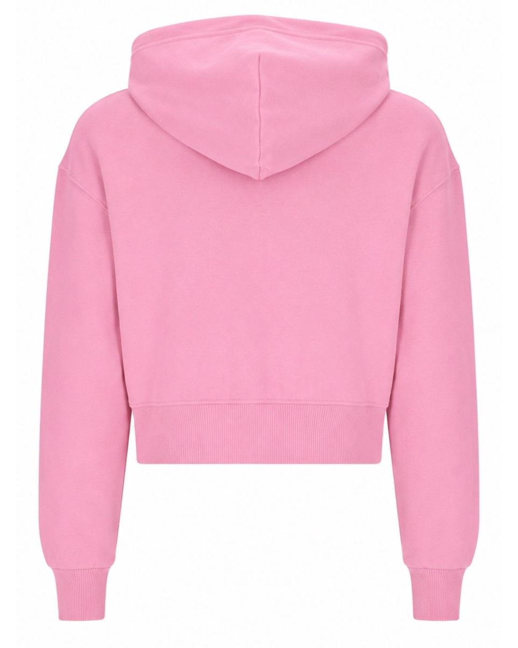 Versace Jeans Couture Pink Versace Jeans Couture Cropped Cotton Sweatshirt