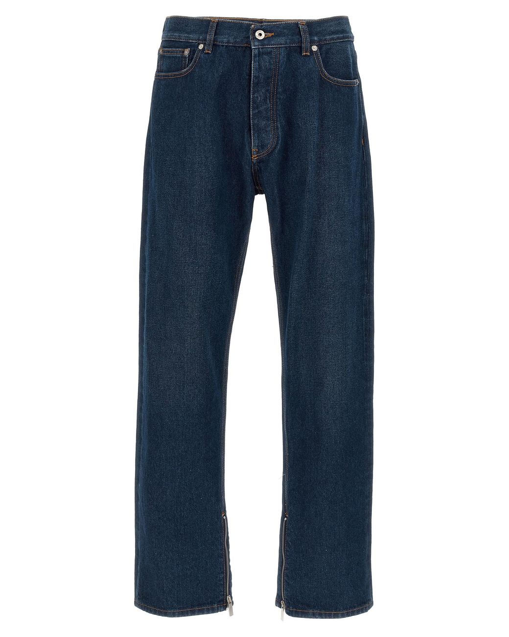 Off-White c/o Virgil Abloh Blue Arr Zip Skate' Jeans for men