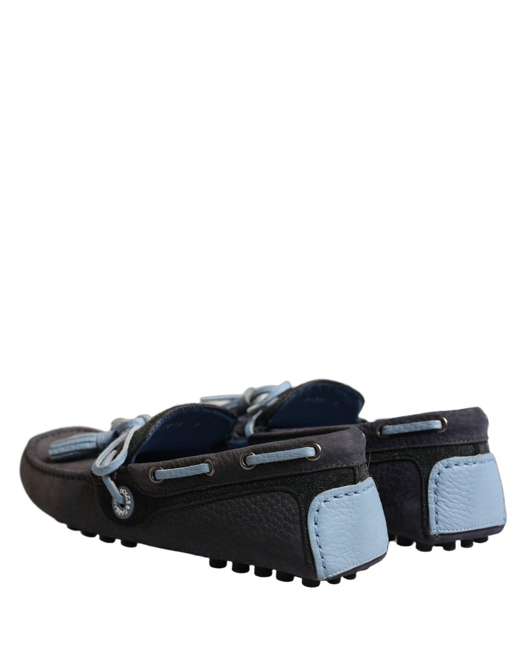Dolce & Gabbana Black Suede Leather Tassel Loafers Shoes Calf for men