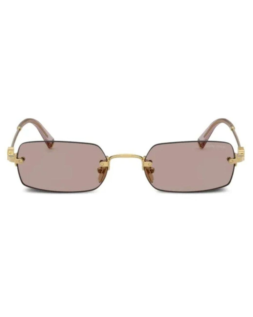 Miu Miu Black Miu Miu Eyewear Smub505Ak20I Sunglasses