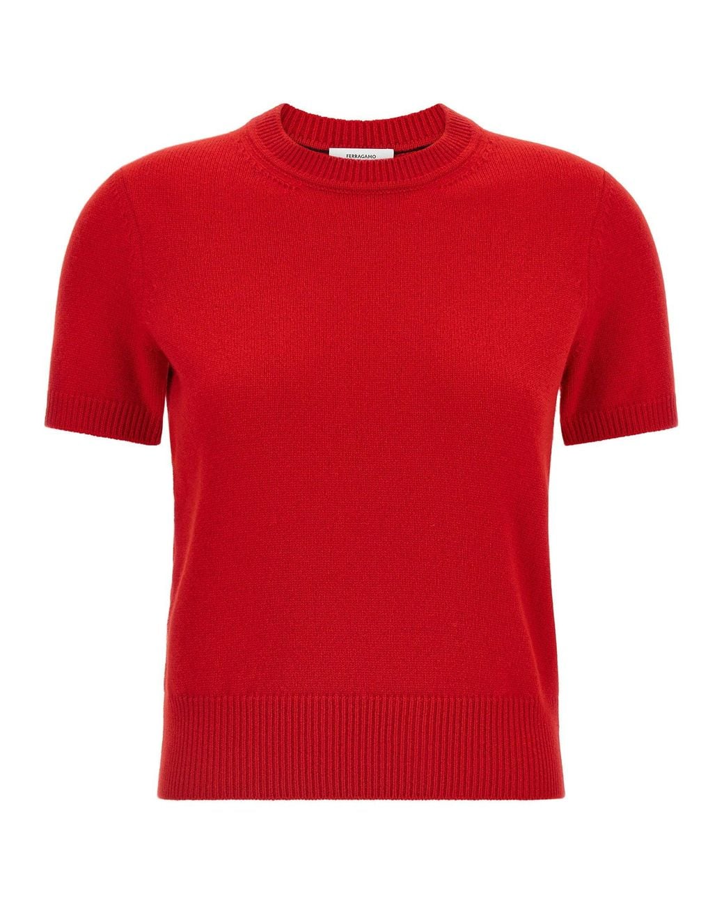Ferragamo Red Gancini Sweater