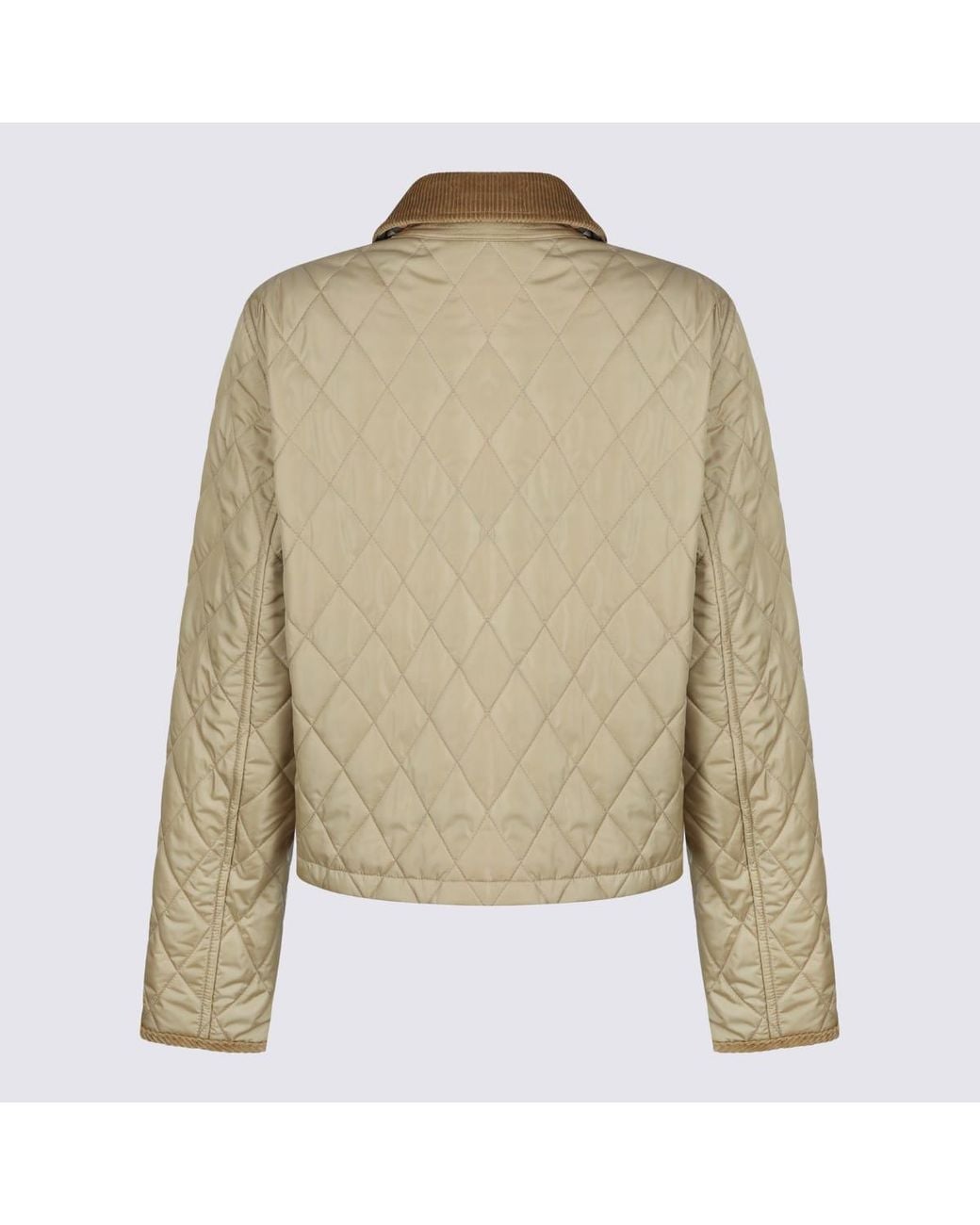Burberry Natural Quilted Crop Jacket