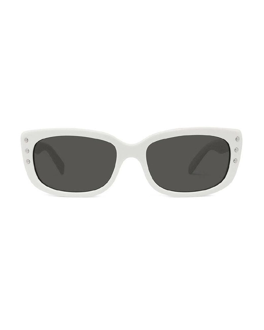 Céline Gray Sunglasses Oval Full Rim, Frame And Lens Cl40072I25N