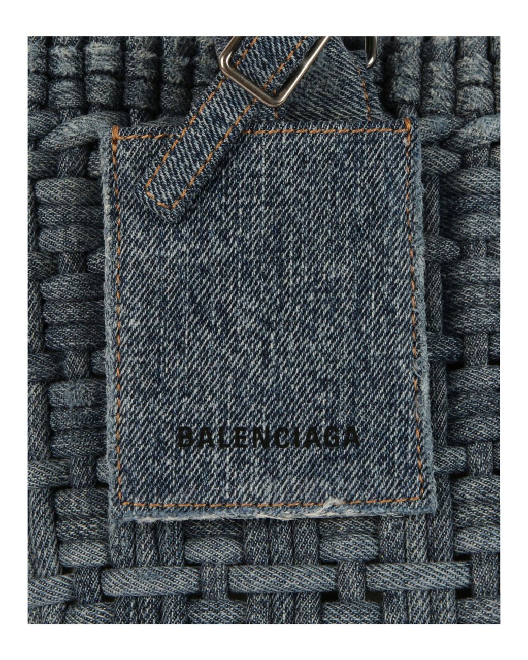 Balenciaga Blue Bistro Basket Xs W-Strap