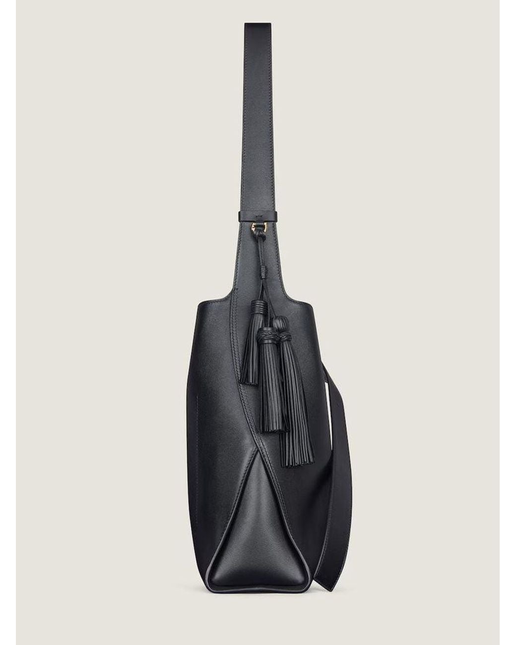 Givenchy Black Givenchy Leather With Tassel Shoulder Bag