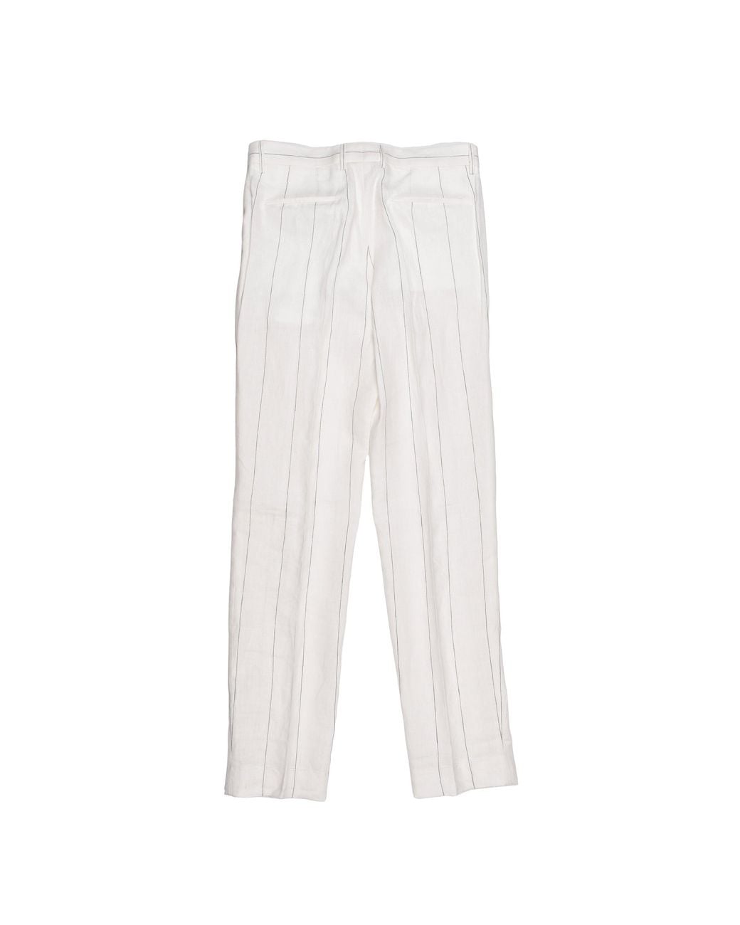 Brunello Cucinelli White Off Linen Trousers for men