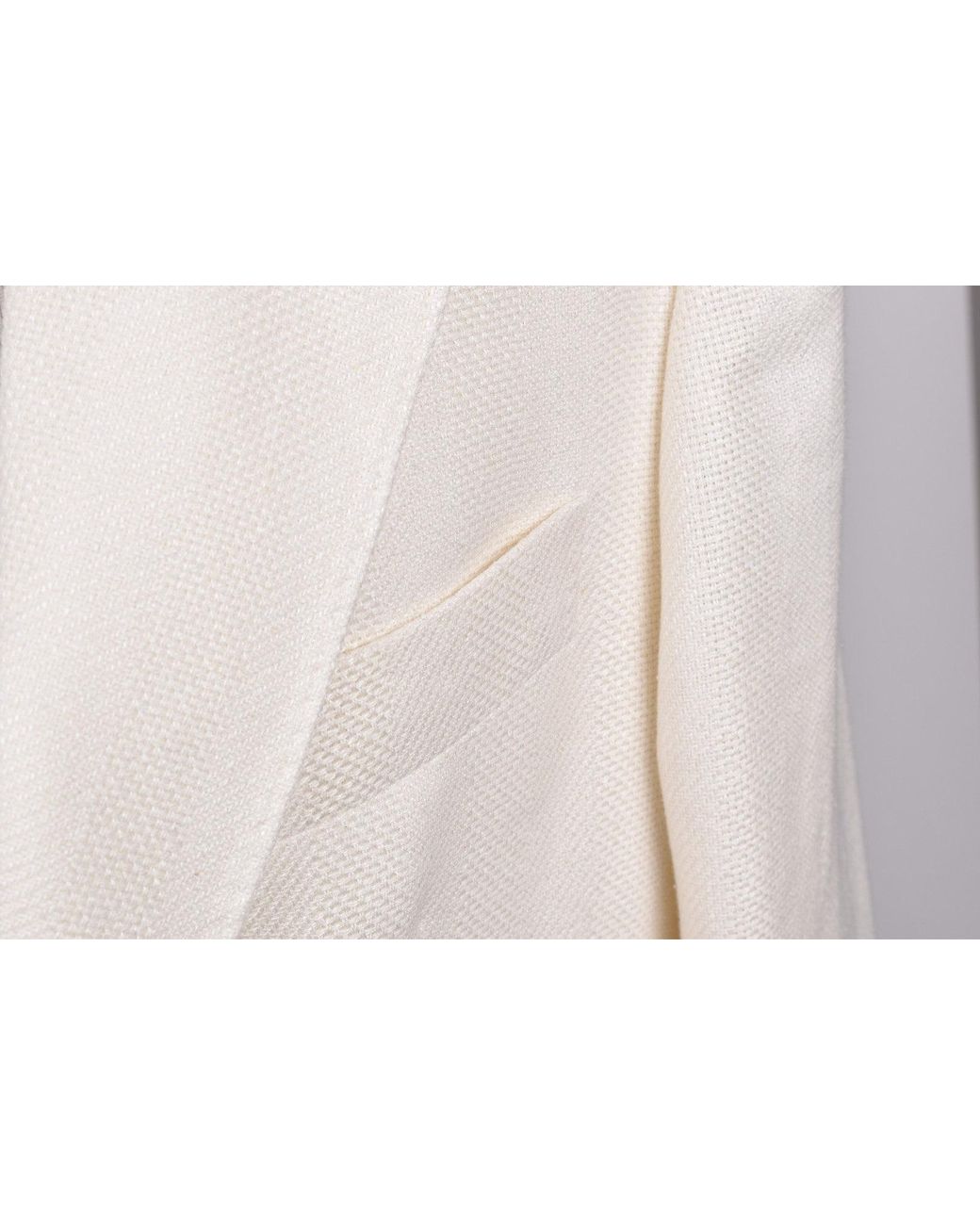 Brunello Cucinelli Natural Off Linen Silk Blazer for men
