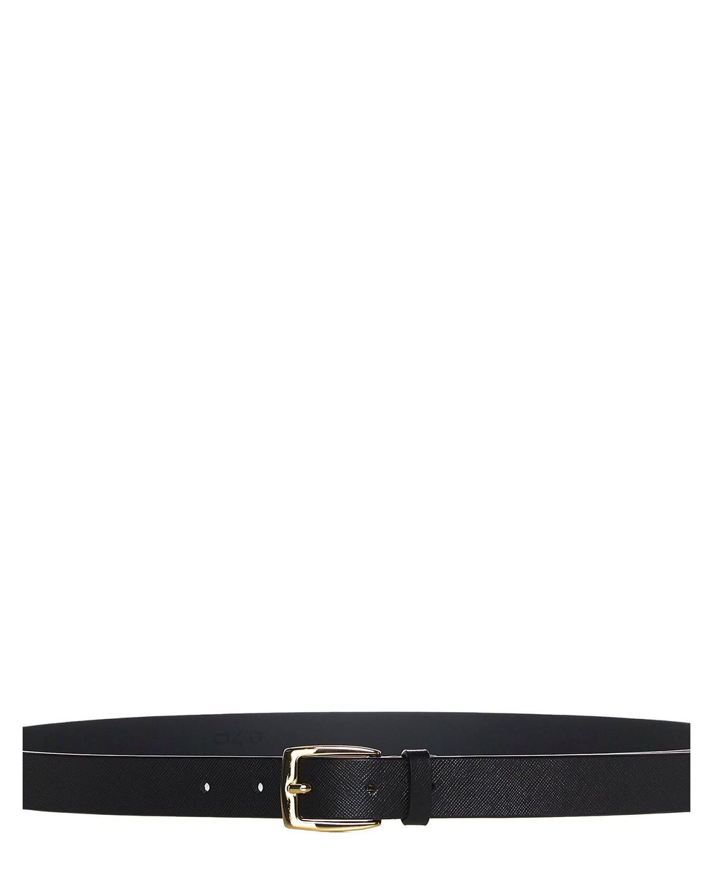 D 40 White Saffiano Leather Belt for men