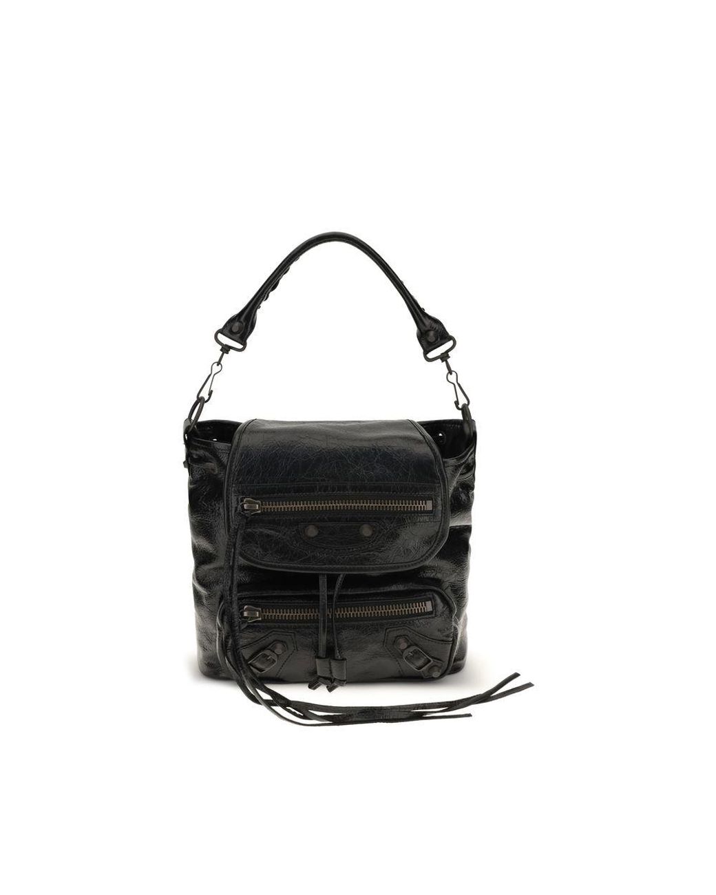 Balenciaga Black Lamb Ovis Aries Backpack