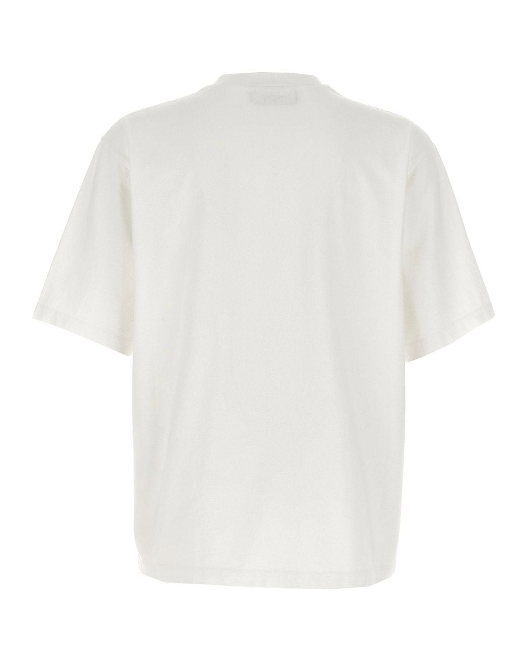 DSquared² White Logo-Embossed Sponge Patch T-Shirt
