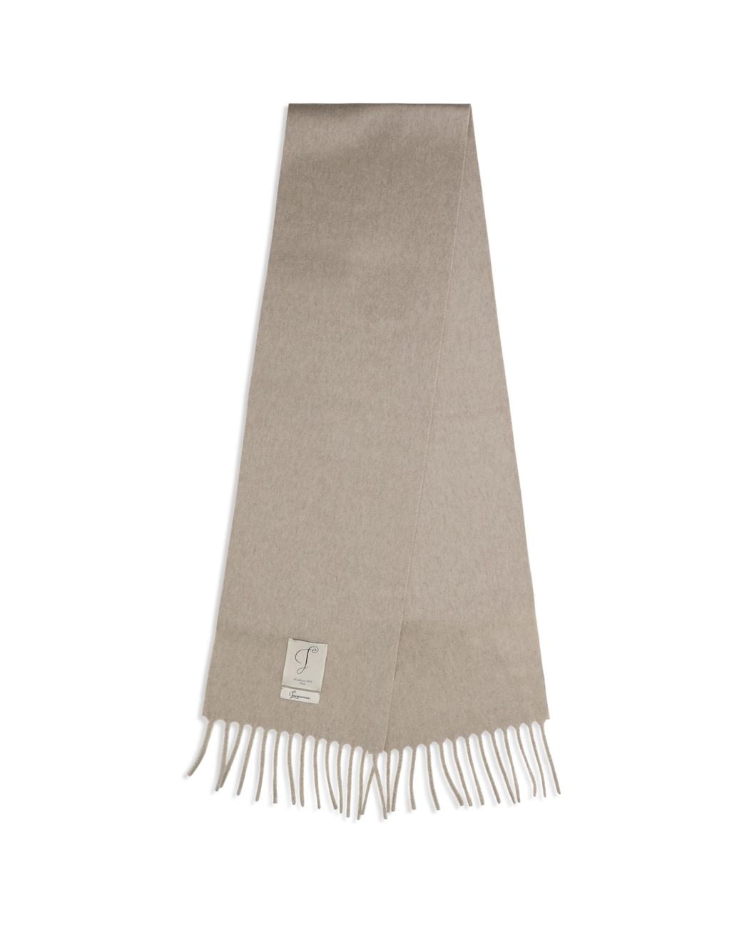 Jacquemus White Cavallo Fringed Scarf Fleece Wool Ovis Aries Hats E Hairbands for men