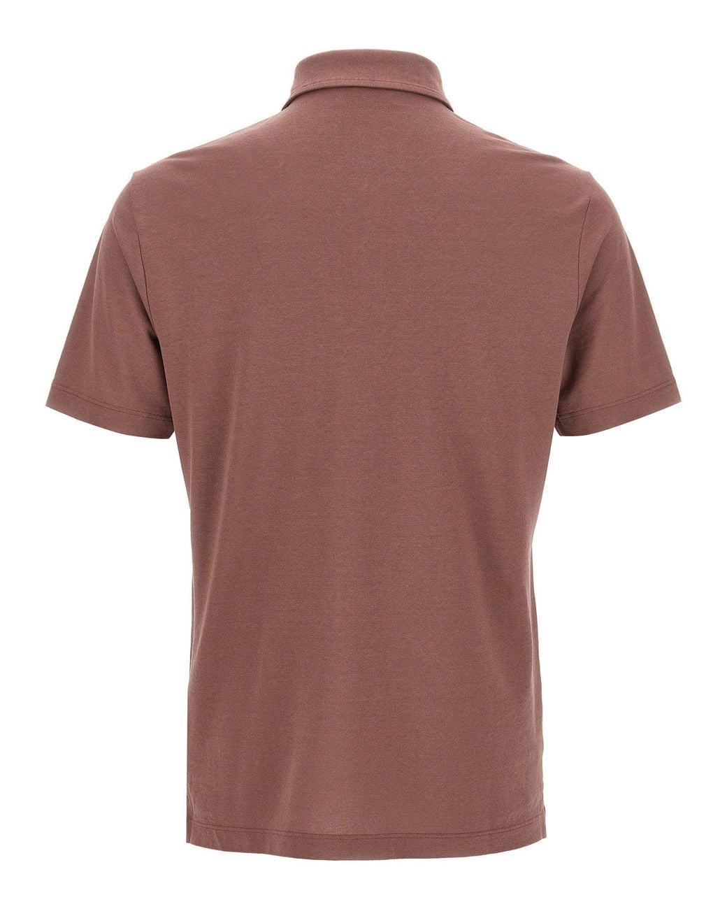 Zanone Red Ice Cotton Polo Shirt for men