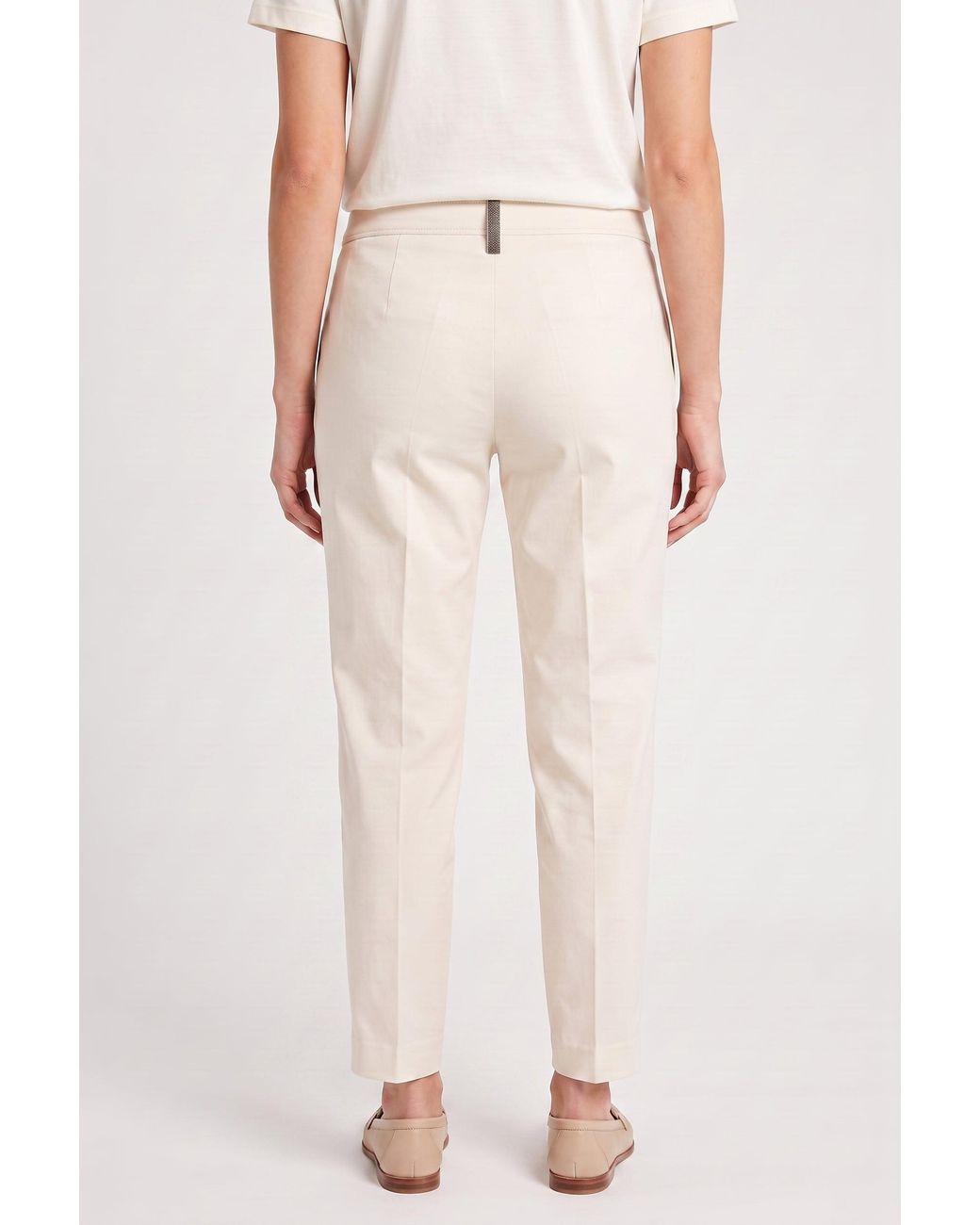 Brunello Cucinelli Natural Light Tailored Trousers