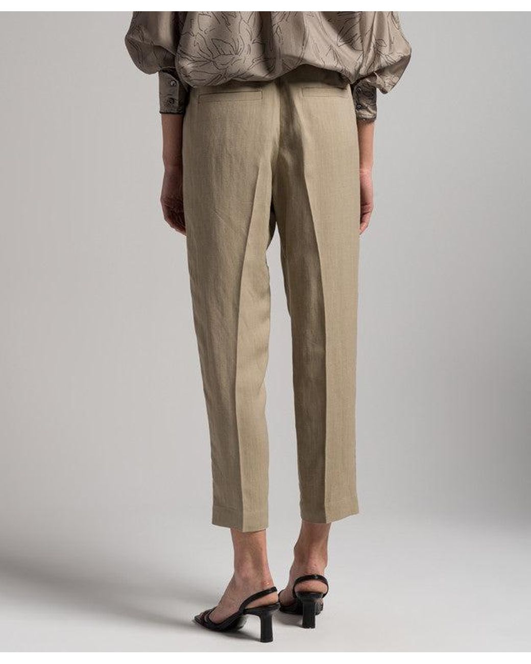Brunello Cucinelli Natural Light Relaxed Trousers