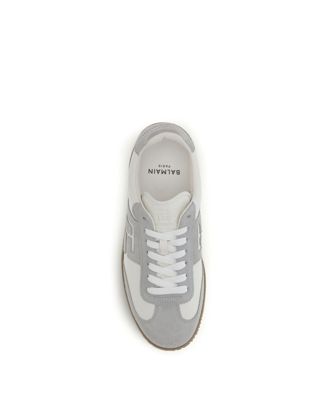 Balmain White Balmain Swan Sneakers for men