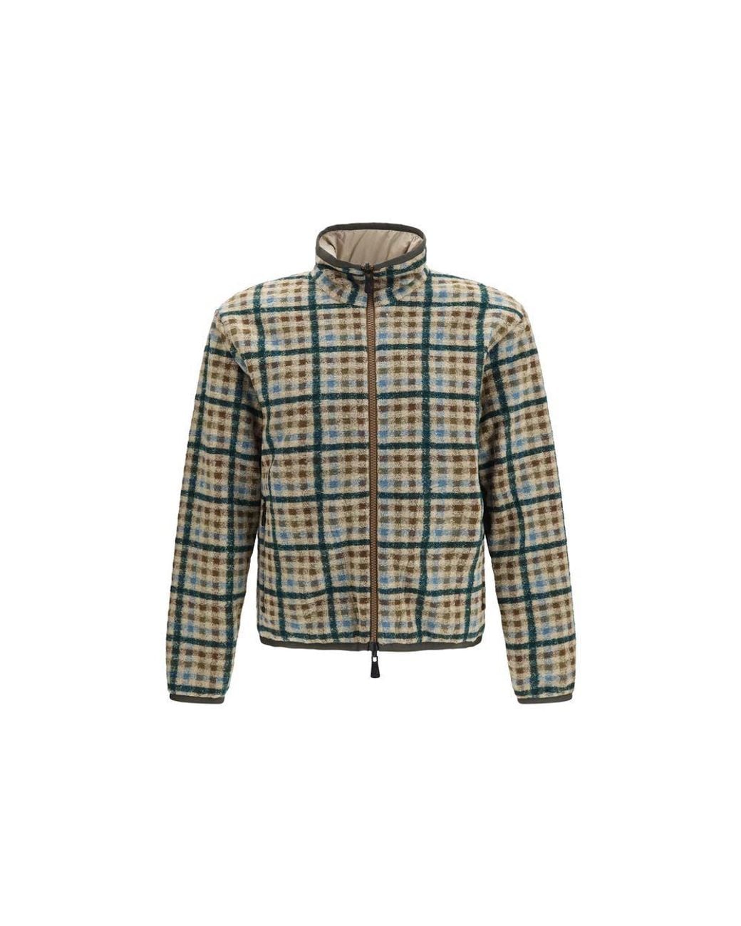 Moncler Green Multicolor Marabou Sweatshirt for men
