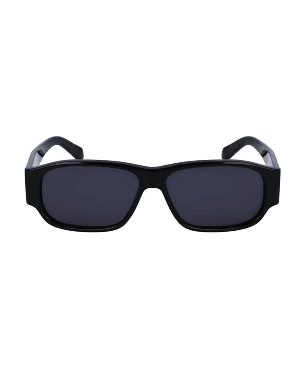Ferragamo Blue Salvatore Sunglasses Rectangle Full Rim, Frame And Dark Lens Sf1109S001 for men