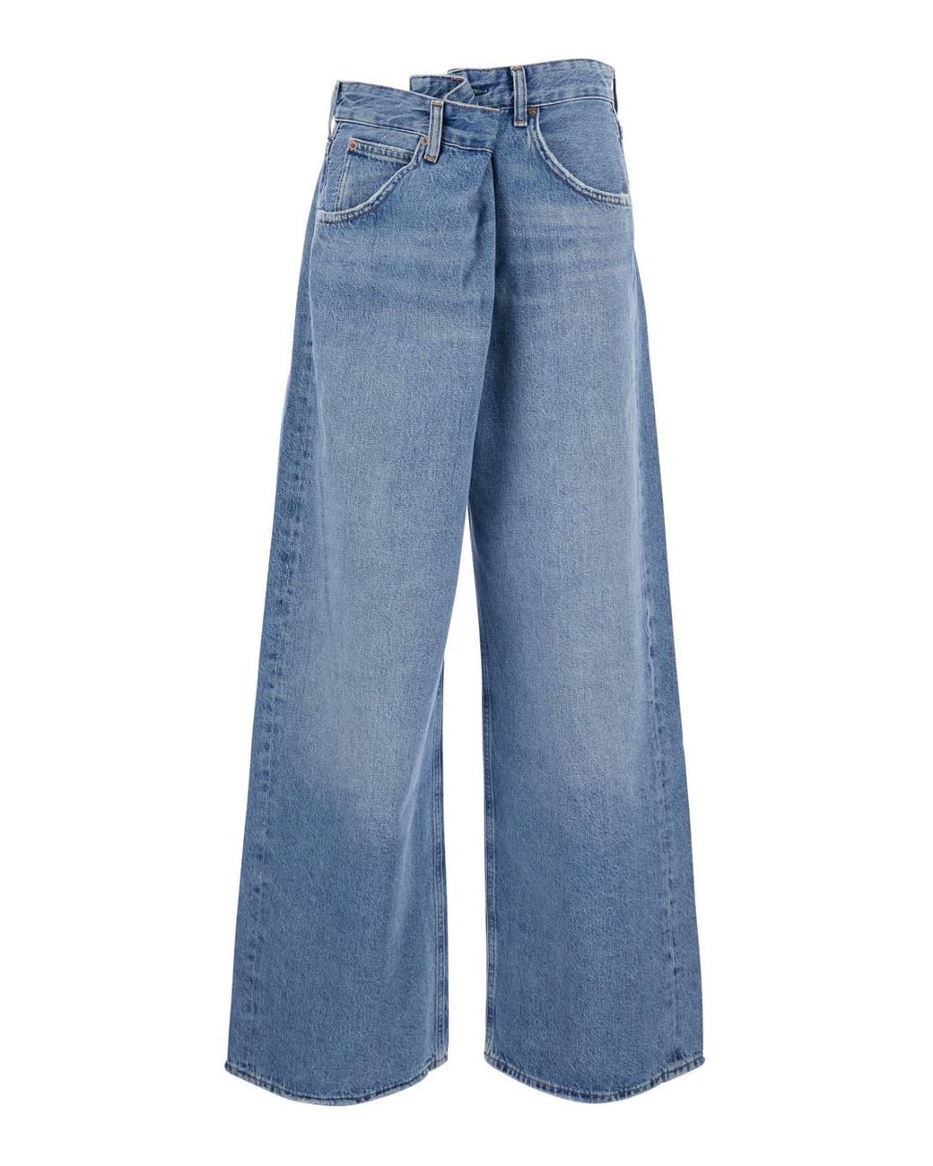 Agolde Blue Jeans Foldable Design